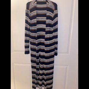 Mango MNG striped long cardigan